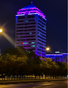 威海卫生大厦夜景亮化